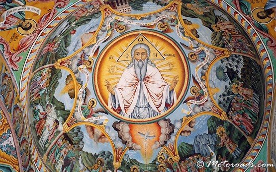 Frescoes in Rila Monastery
